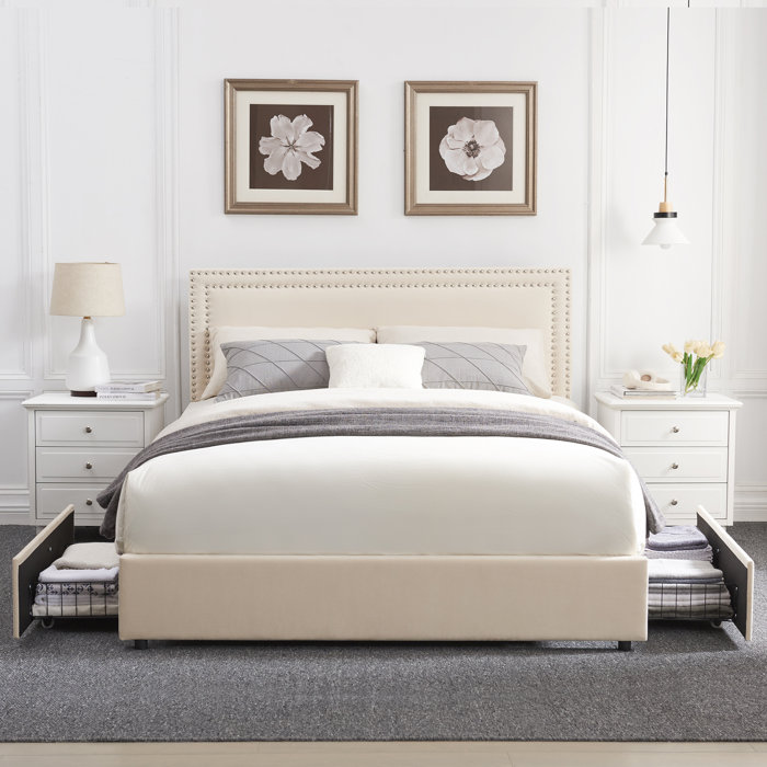 Vecelo 8893597 Upholstered Storage Bed & Reviews - Wayfair Canada